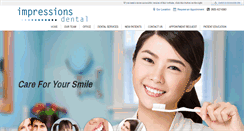 Desktop Screenshot of impressionsdental.ca